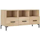 Syfax Tv-meubel 102x36x50 cm bewerkt hout sonoma eikenkleurig