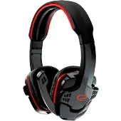 Esperanza Stereo-hoofdtelefoon met microfoon voor gamers, model Raven, kleur rood