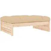 vidaXL - Tuinvoetenbank - 120x80 - cm - massief - grenenhout