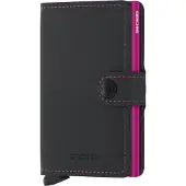 Secrid Mini Wallet Portemonnee Matte Black & Fuchsia