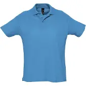 Sols Heren Zomer II Pique Poloshirt met korte mouwen (Aqua)