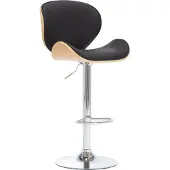 Prolenta Maison Exclusive - Barkruk, zwart, kunstleer