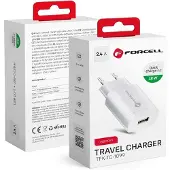 Forcell Netlader stopcontact usb 2a, Wit
