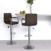 Prolenta Maison Exclusive - 2 barkrukken, bruin, kunstleer