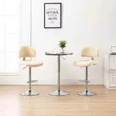 Prolenta Maison Exclusive - 2 barkrukken, crèmekleurig, kunstleer