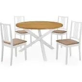 Syfax 5-delige Eethoek MDF wit