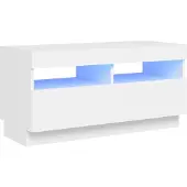 Sonstiges Tv-meubel met LED-verlichting 80x35x40 cm wit