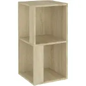 vidaXL Hoekkast 33x33x67 cm bewerkt hout sonoma eikenkleurig