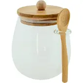 Clayre & Eef Voorraadpot 660 ml Glas Voorraadbus Transparant Voorraadbus