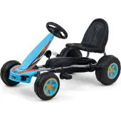 Milly Mally Viper, blauw pedaal-kart