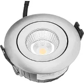 The Light Group Qi Allround Gyro aluminium 10W, 36°, DimToWarm, CRI > 95, IP44, inclusief driver