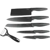 Barlife Messerset, 6-delig, zwart