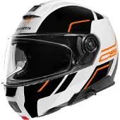 Schuberth C5 Master Wit Oranje Systeemhelm Maat 3XL