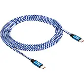 Akyga AK-USB-38 USB-kabel USB 2.0 USB-C stekker, USB-C stekker 1.80 m Blauw