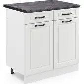 Vicco R-Line Keukenonderkast – 80 cm, WB Antraciet Wit Landhuis