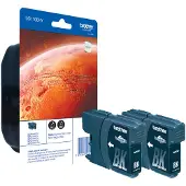 Brother Inktpatroon LC-1100HYBKBP2 dubbelpak zwart (origineel)