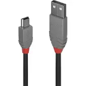 Lindy Kabel USB 2.0a naar Mini USB B LINDY Zwart 2 m