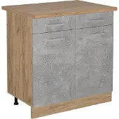 Vicco Keukenonderkast R-Line Beton 80 cm , WB Eik, Model 53319