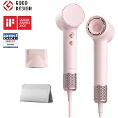 Laifen Mini High Speed Fohn - Roze - Compacte haardroger met ionische technologie - Met kindermodus - 3 warmtestanden - Reisformaat - Reisfohn