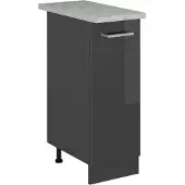 Vicco R-Line Apotheekkast – 30 cm WB Marmer Antraciet Hoogglans