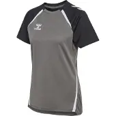 Hummel Functioneel shirt 'Lead 2.0' grijs / donkergrijs / wit