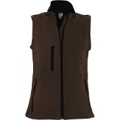 Sols Dames/dames Rallye Soft Shell Bodywarmer Jacket (Donkere chocolade)