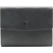 Esquire Leer portemonnee Logo Pocket Wallet Black zwart