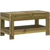 vidaXL Tuinvoetenbank 62x30x32 cm geïmpregneerd grenenhout