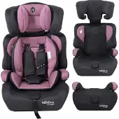 FableKids autostoeltje, geschikt voor kinderen van 9-36 kg, roze, 5 kg