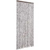 vidaXL Vliegenhor met bruine en beige kleur, 100x230 cm, chenille