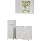 Vicco Badkamermeubelset Riad Wit 3-delig, Model 40467
