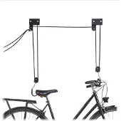 Relaxdays Fietslift, 45kg, fietsophangsysteem, plafondbevestiging, fiets lift