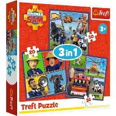 Palomies Sami Puzzle Firefighter Sam: Sam's Day 3in1 (20,36,50 stuks) 1 St