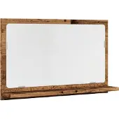 Syfax Badkamerspiegelkast 60x11x37 cm bewerkt hout oud houtkleurig