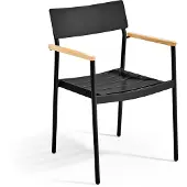 Oviala - Tuinstoel van en zwart hout - Leeds