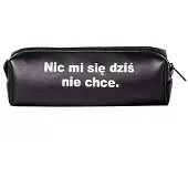 Pajacyk Elegant zwart etui met een inspirerend motief, ideaal voor creatieve mensen