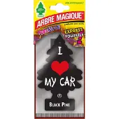 Wonderboom Luchtverfrisser Black Pine - auto geurtje - auto parfum - Arbre Magique