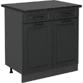 Vicco R-Line Keukenonderkast – 80 cm, WB Antraciet Antraciet landhuis