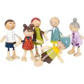 Small Foot - Houten Poppenhuis Familie Buigbaar, 6st.