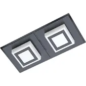 Eglo Led plafondlamp Masiano 1 2-lichts zwart