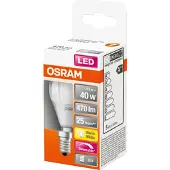 Osram LED Mini-bol 40W/827 mat, E14 fitting, dimbaar - C