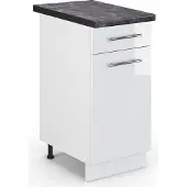 Vicco Fame-Line Keukenonderkast – 40 cm, WB Antraciet Wit Hoogglans