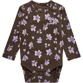 Hummel Romper L/æ - hmlGug - Chocolate Brown - - 68 - Rompers Lange Mouw