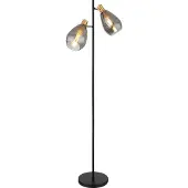 Globo Lighting Vloerlamp Fanni zwart dubbel