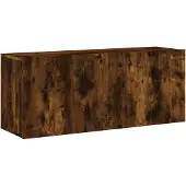 vidaXL Tv-meubel wandgemonteerd 100x30x41 cm gerookt eikenkleurig