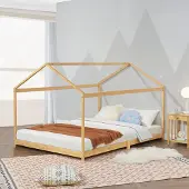 En.casa Kinderbed 'Vindafjord', 140x200 cm, bamboe