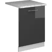 Vicco Fame-Line Vaatwasserfrontpaneel – 60 cm, WB Marmer Antraciet Hoogglans