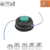 TOYA Bosmaaier, grasmaaier Draadkop, 2 - 2,4mm incl. 5 adapters