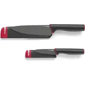 Joseph Joseph Messenset Joseph Joseph Slice & Sharpen Rood Zwart (2-delig)