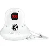 Geemarc Telecom , Alarm-sleutelhanger, noodsignaalapparaat met spraakfunctie, SOSPRO 596, wit